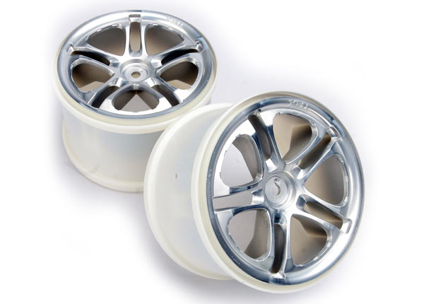 Traxxas 5172 Wheels , SS (Split-Spoke) 3.8' (satin) (2) (fits Revo / T-Maxx / E-Maxx with 6mm Axle and 14mm Hex) - TRA5172