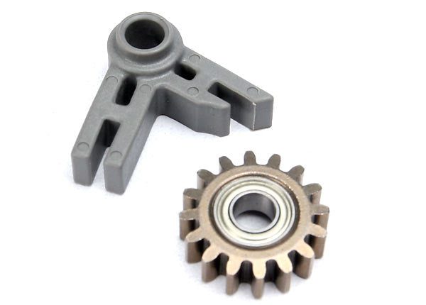 Traxxas 5183 Gear, idler/ idler gear support/ bearing (pressed in) - TRA5183