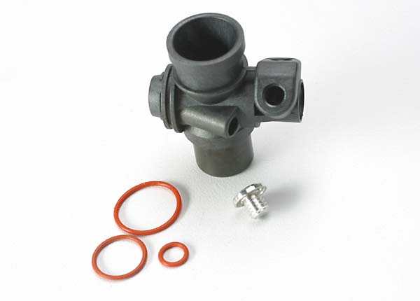 Traxxas 5234 Carburetor Body/ fuel inlet plug/ 5x.9mm O-ring (1-each) (TRX 2.5, 2.5R) - TRA5234