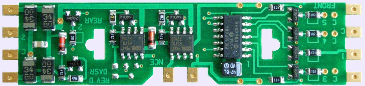 NCE DA-SR DCC Control Decoder 4-Pack 1.3 Amp - Silent Running(TM) -- For Kato Drive & Athearn Genesis - NCE 5240107