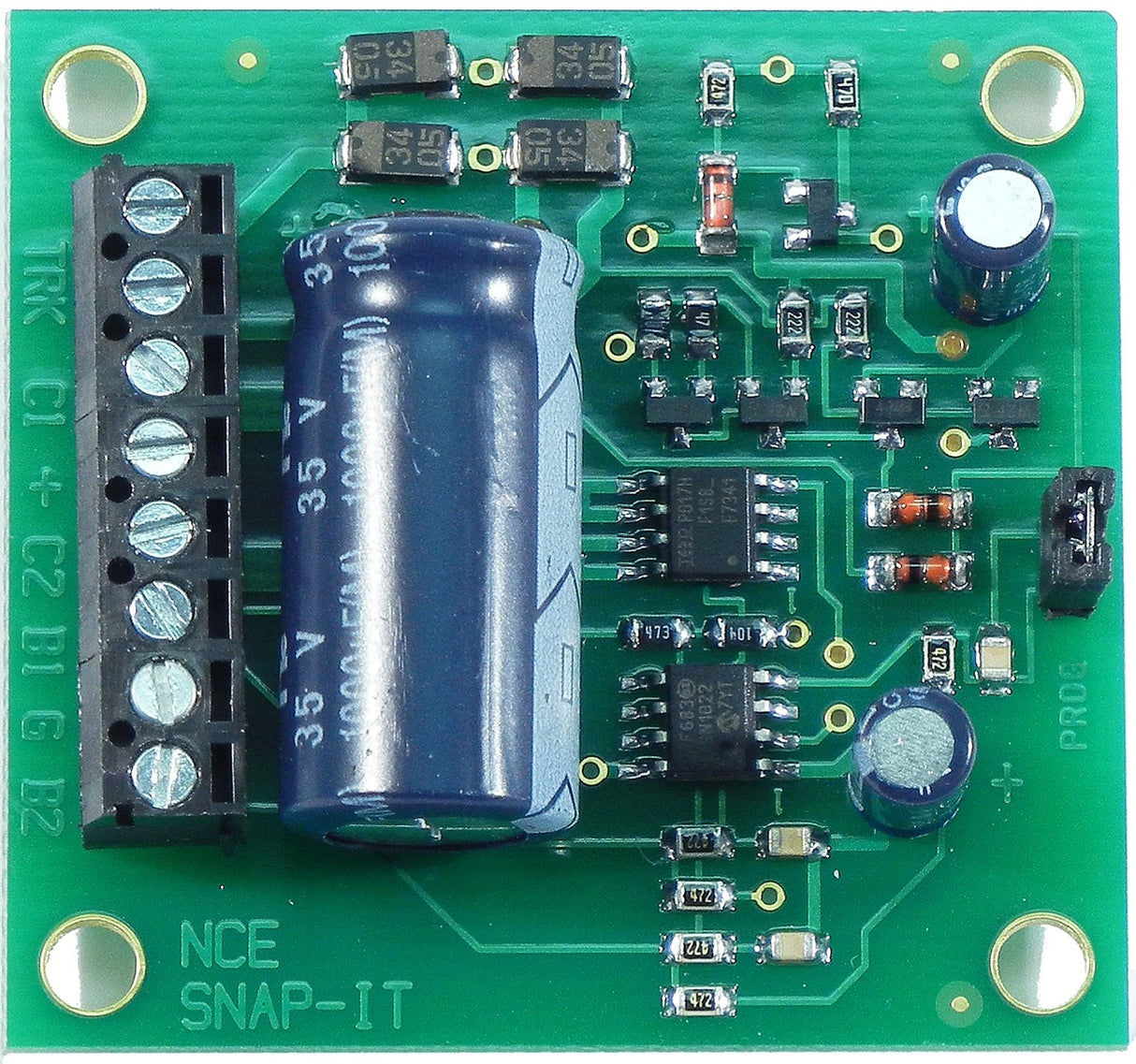 NCE Snap-It Switch Machine DCC Decoder -- For Single Twin Coil Type Machine - NCE 5240115