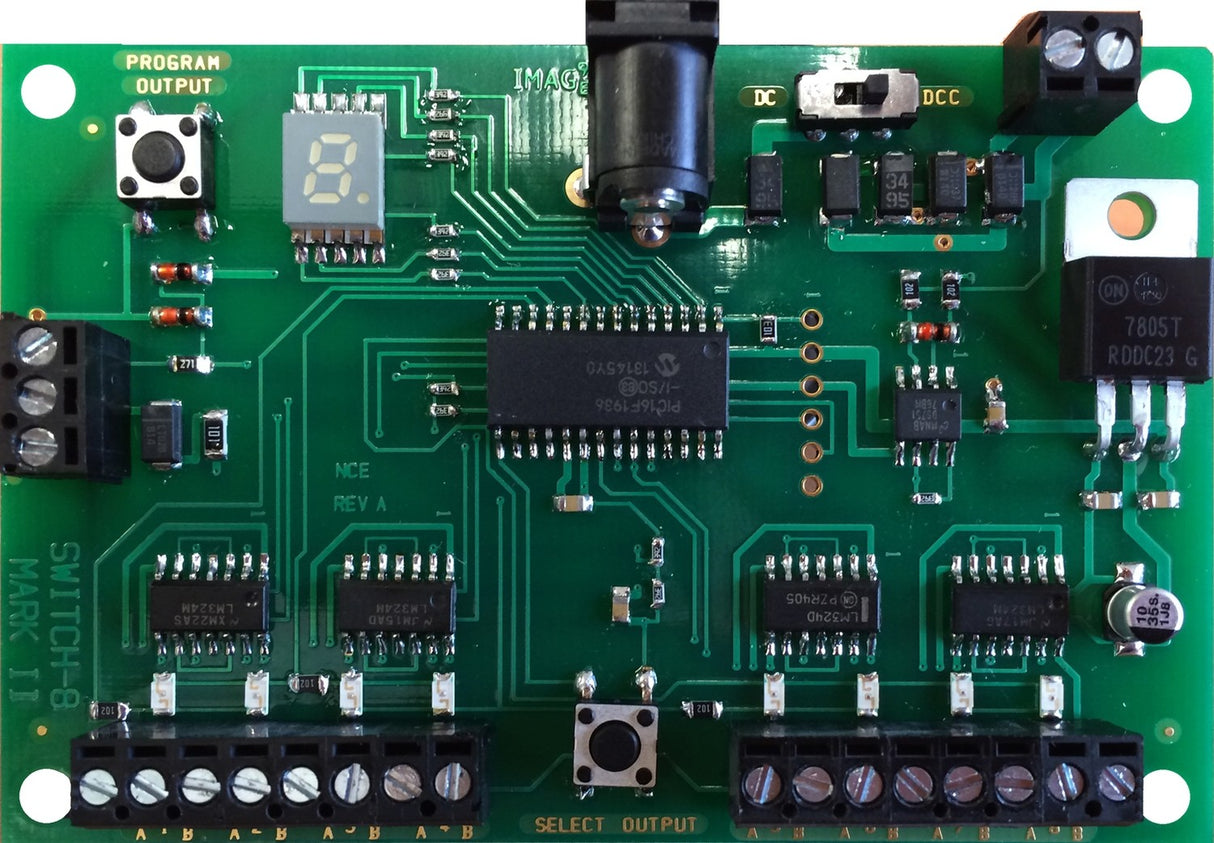 NCE Decoder, 8 Tortoise Switch Machine - NCE 5240151