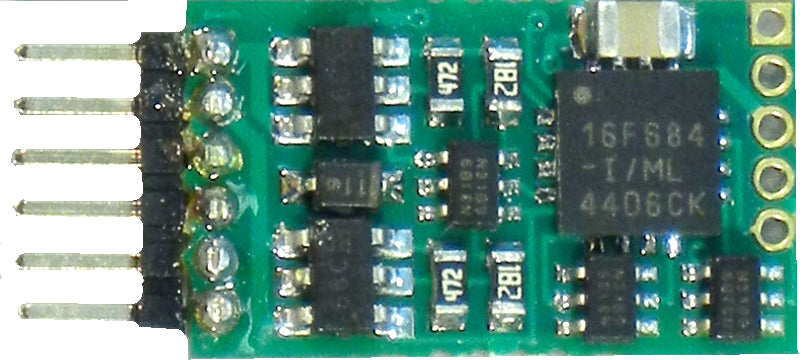 NCE N12-NEM Plug-In 4-Function Decoder - 6-Pin NEM 651 Connector - NCE 5240160