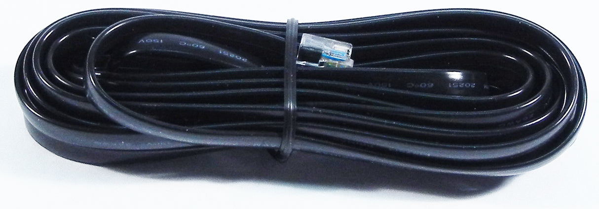 NCE 6-Wire Straight Cab Bus Cable -- RJ12-12 - 12' RJ12 Cable For UTP/DIN Panel Wiring - NCE 5240214