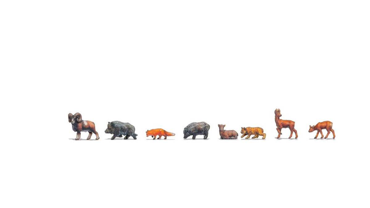 Noch Z Forest Animals - Color 3D Print -- pkg(8)