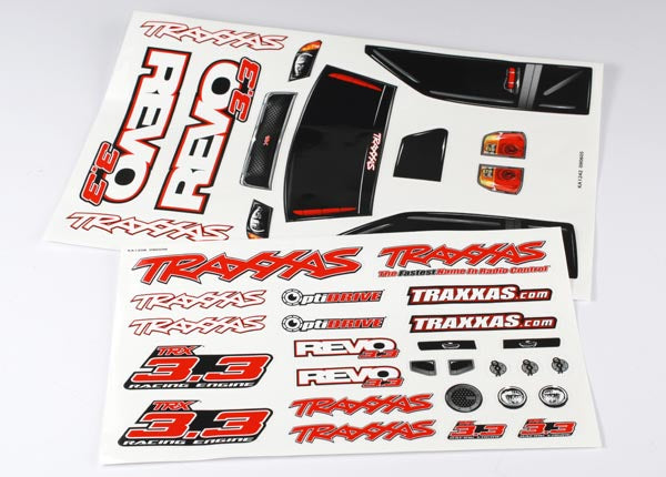 Traxxas 5313R Decal Sheets, Revo 3.3 - TRA5313R