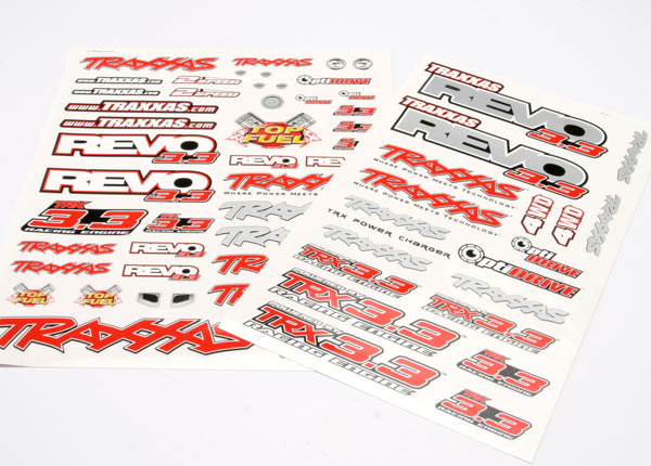Traxxas 5313X Decal set, Revo 3.3 (Revo logos - TRA5313X