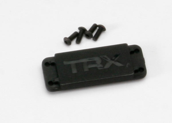 Traxxas 5326X Cover Plate , Steering Servo / 3x8 BCS (4) - TRA5326X