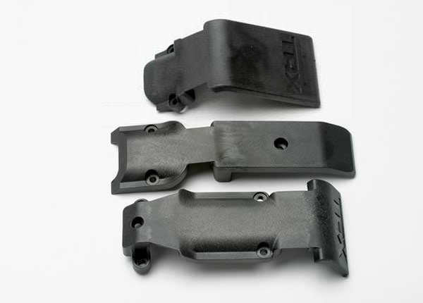 Traxxas 5337 Skid Plate set, Front (2 pieces, plastic)/ skid Plate, Rear (1 piece, plastic) - TRA5337