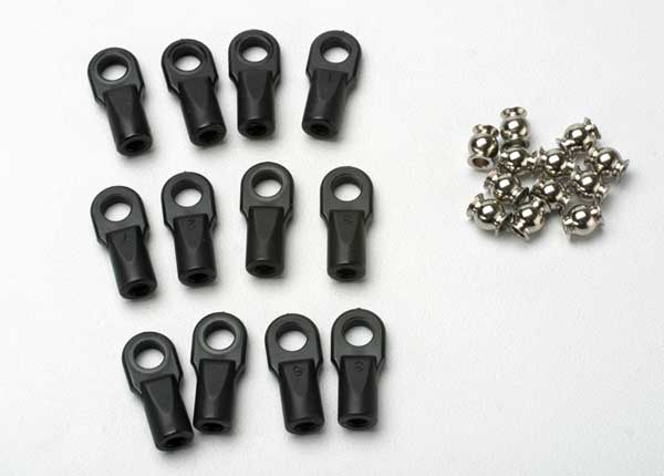 Traxxas 5347 Rod ends, Revo (large) with hollow balls (12) - TRA5347