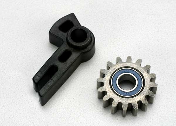 Traxxas 5377 Gear, idler/ idler gear support/ bearing (pressed in) - TRA5377