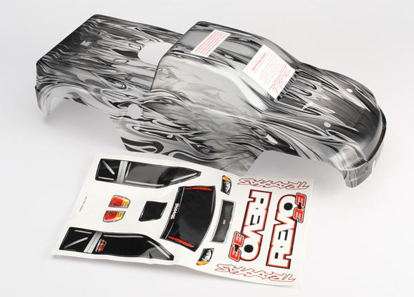 Traxxas 5387X Body, Revo 3.3, ProGraphix (replacement for painted Body. Graphics are printed, requires paint & final color application)/Decal Sheet - TRA5387X