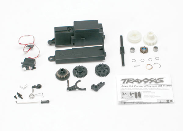 Traxxas 5395X Reverse installation kit (includes all components to add mechanical reverse (no Optidrive) to Revo) (includes 2060 Sub-Micro Servo) - TRA5395X
