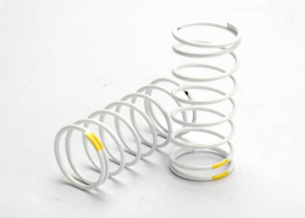 Traxxas 5427 Spring, shock (white) (GTR) (Front 0.7 yellow) (1 pair) - TRA5427
