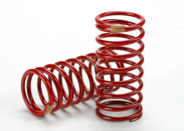 Traxxas 5435 Spring, shock (red) (GTR) (2.6 Rate yellow) (1 pair) - TRA5435