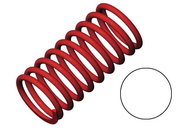 Traxxas 5436 Spring, shock (red) (GTR) (2.9 Rate White) (1 pair) - TRA5436