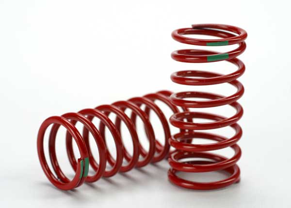 Traxxas 5438 Spring, shock (red) (GTR) (3.5 Rate green) (1 pair) - TRA5438