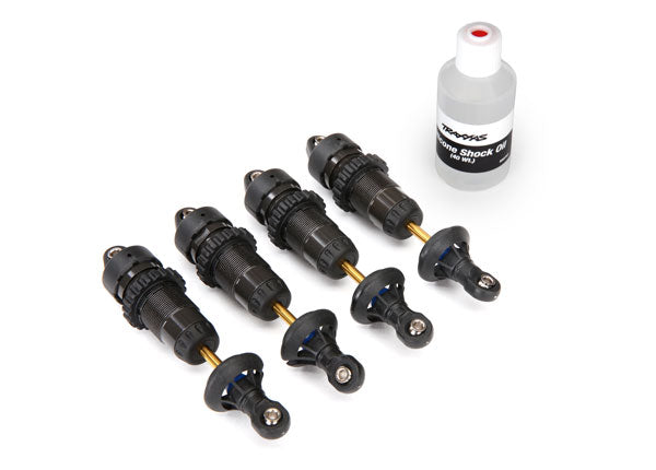 Traxxas 5460X Shocks , GTR hard-anodized , PTFE-coated aluminum bodies with TiN shafts (fully assembled w / o Springs) (4) - TRA5460X