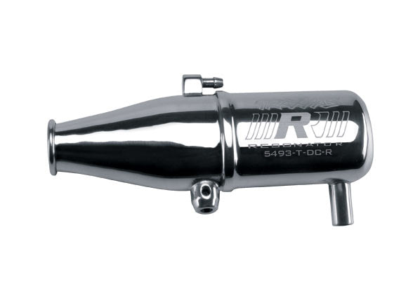 Traxxas 5493 Tuned pipe, Resonator, R.O.A.R. legal (dual-chamber, enhances mid to high-rpm power) (for Revo and Slayer with TRX Racing Engines) - TRA5493