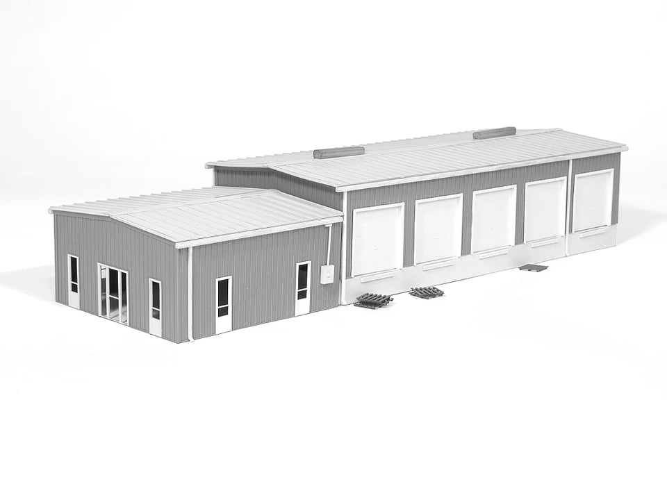 Micro Engineering 55-005 HO Trans World Truck Terminal -- 4-1/4 x 13-1/2" 10.8 x 34.2cm
