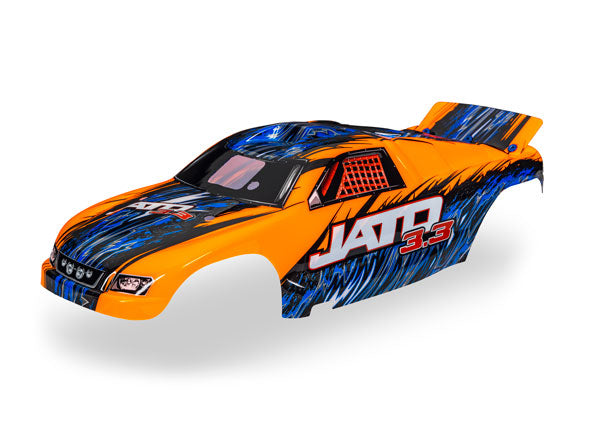 Traxxas 5511T Body, Jato, orange (painted, decals applied)