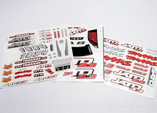 Traxxas 5513X Decal Sheet , Jato‚‚ 3.3 - TRA5513X