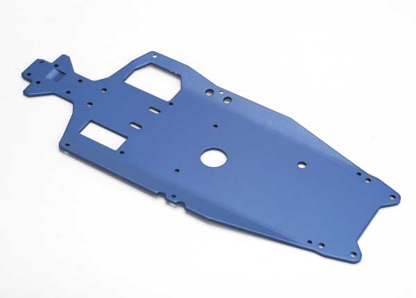 Traxxas 5522 Chassis, 6061-T6 aluminum (3mm) (anodized - Blue)/ adhesive foam pad (1) - TRA5522