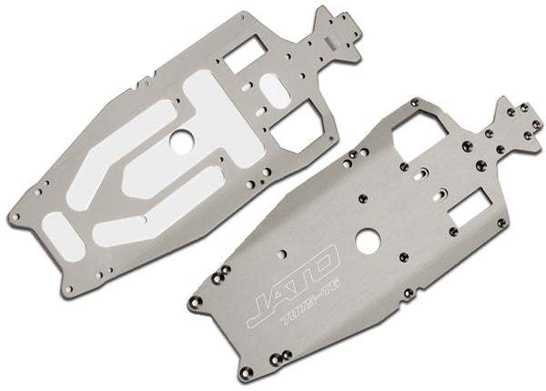 Traxxas 5522X Chassis , 7075-T6 aluminum (3mm) (titanium-anodized) (machined , lighter than stock) / adhesive foam pad (1) - TRA5522X