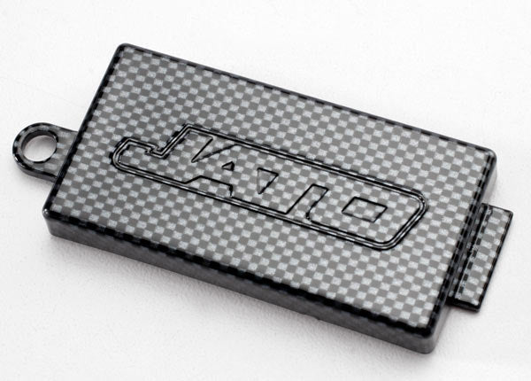 Traxxas 5524G Receiver cover (Chassis top Plate) ,  Exo-Carbon finish (Jato) - TRA5524G