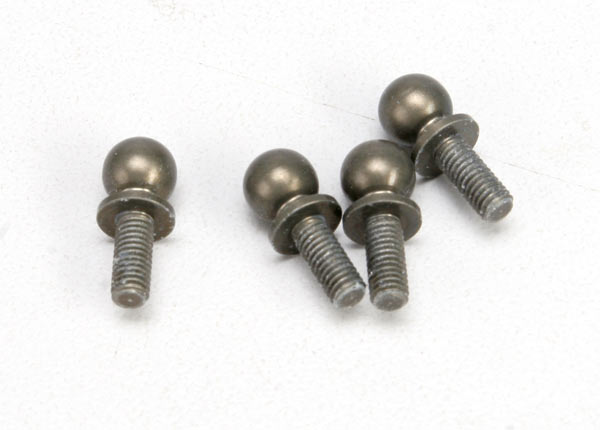 Traxxas 5529X Ball studs, aluminum, hard-anodized, PTFE-coated (4) (use for inner camber link Mounting) - TRA5529X
