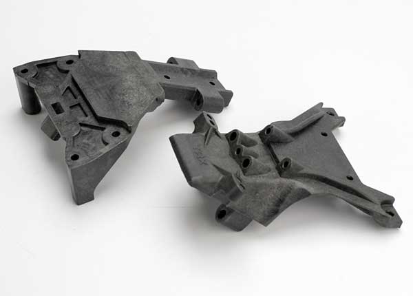 Traxxas 5530 Bulkheads, Front (upper & Lower) - TRA5530