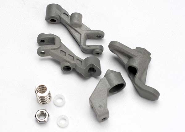 Traxxas 5543 Steering Bellcranks/ Servo saver/ Servo saver spring/ Steering support/ 4x7x2.5 PB (4)/ 5x0.8mm NL (1) - TRA5543