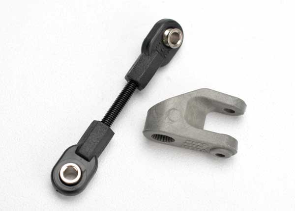 Traxxas 5545 Servo Horn, Steering/ Linkage, Steering (3x30 threaded rod)/ rod ends (2)/ hollow balls (2) - TRA5545