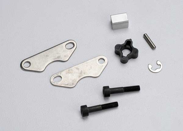 Traxxas 5565 Brake pads (2)/ brake disc hub/ 3X15 CS (partially threaded) (2)/2mm pin (1)/ 4mm e-clip (1) - TRA5565