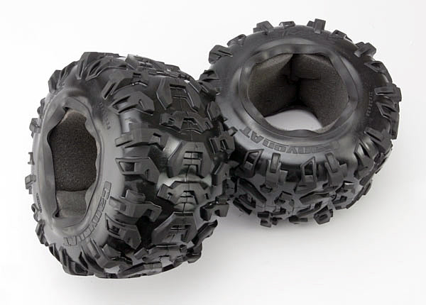 Traxxas 5670 Tires , Canyon AT 3.8' (2) / foam Inserts (2) - TRA5670