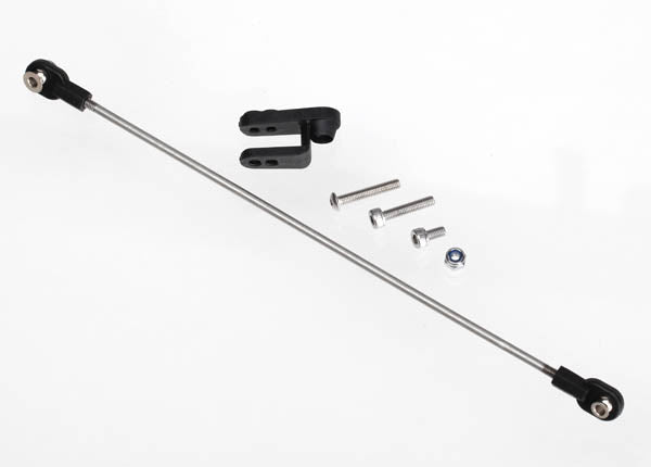 Traxxas 5741 Rudder Pushrod, assembled/ Servo Horn/ 3x18mm BCS (stainless) (1)/ 3x15mm CS (stainless) (1)/ 3x6mm CS (stainless) (1)/ NL 3.0 (1) - TRA5741