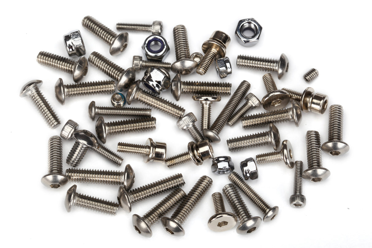 Traxxas 5746X Hardware kit, stainless steel, Spartan/DCB M41 (contains all stainless steel Hardware used on Spartan and DCB M41) - TRA5746X