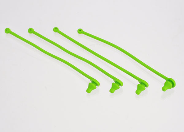 Traxxas 5753 Body clip retainer, Green (4) - TRA5753