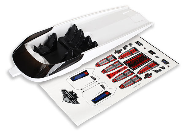 Traxxas 5765 Hatch , DCB M41 , White (no Graphics) (fully assembled) - TRA5765