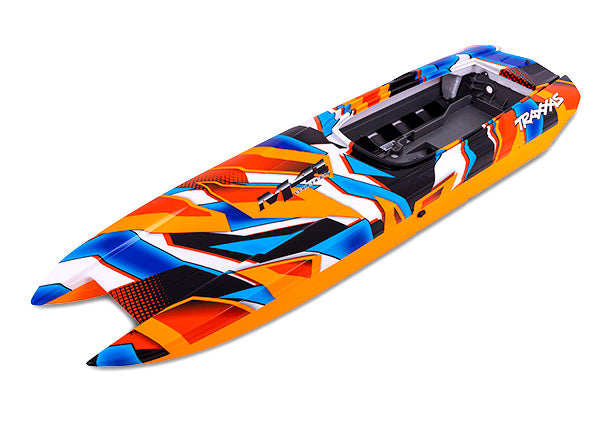 Traxxas 5784T Hull, DCB M41, orange Graphics (fully assembled)
