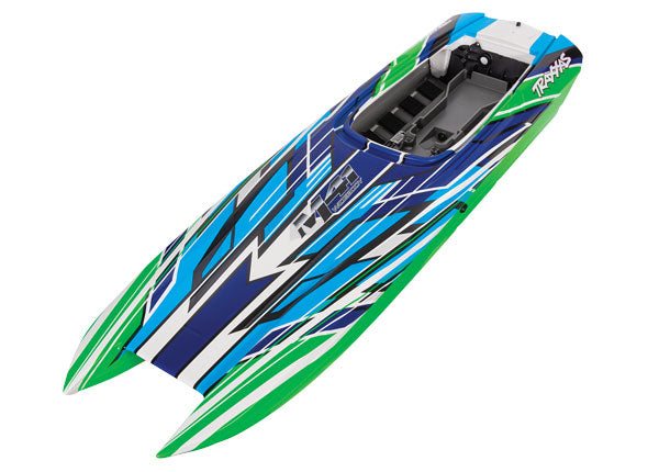 Traxxas 5786G Hull, DCB M41, green-x Graphics (fully assembled)