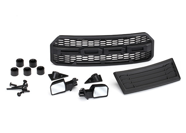 Traxxas 5828 Body accessories kit, 2017 Ford Raptor (includes grille, hood insert, side mirrors, & Mounting Hardware) - TRA5828