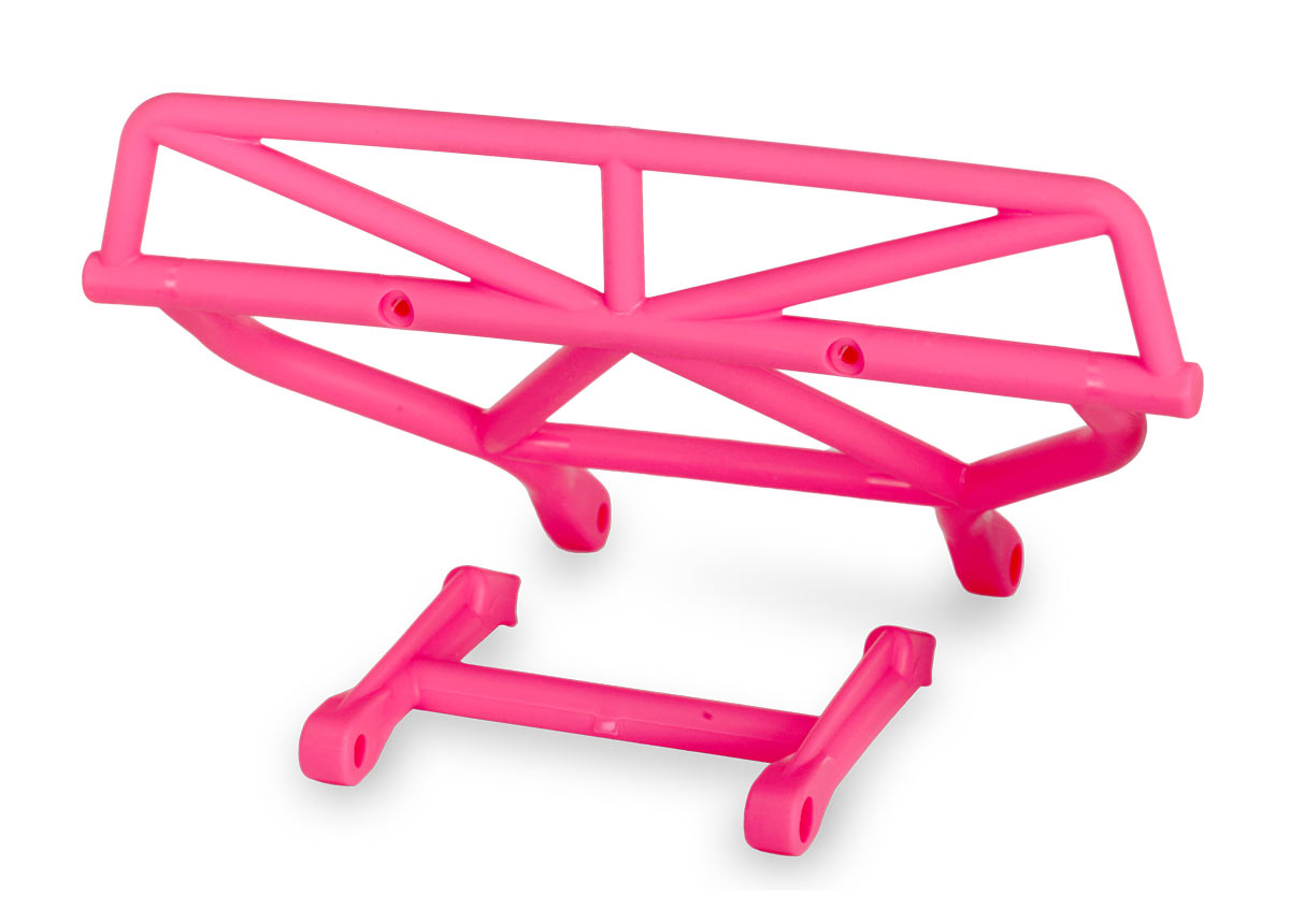Traxxas 5836P Bumper, Rear/ Bumper Mount, Rear (pink) - TRA5836P