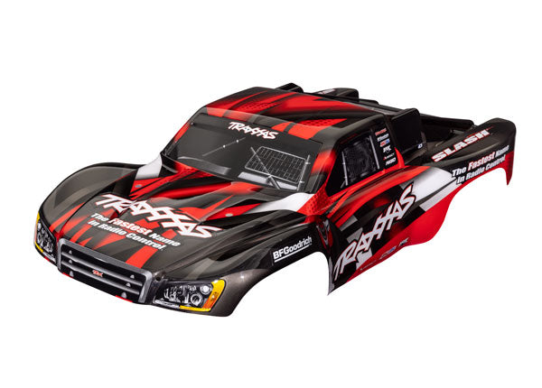 Traxxas 5851 Body, Slash 2WD (also fits Slash VXL & Slash 4X4), - Red (painted, decals applied)