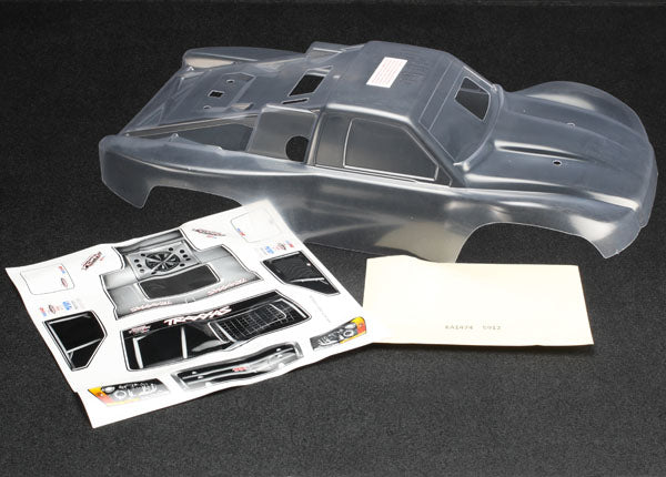 Traxxas 5912 Body , Slayer Pro 4X4 (Clear , requires painting) / window masks / Decal Sheets - TRA5912