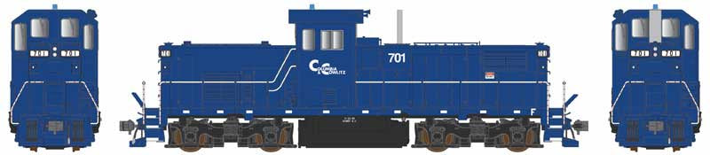 Bowser English HO Alco C415 - LokSound V5 and DCC -- Columbia & Cowlitz #701 (1980s, blue, white)
