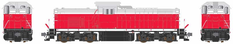 Bowser English HO Alco C415 - Standard DC -- Painted, Unlettered (red, gray, white)