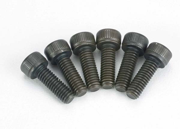 Traxxas 6125 Screws , 4x12mm cap-head machine (6) - TRA6125