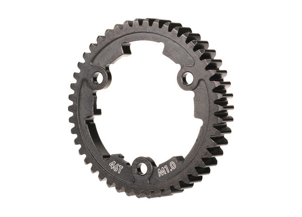 Traxxas 6442 Spur gear, 46-tooth (machined, hardened steel) (wide face, 1.0 metric pitch)