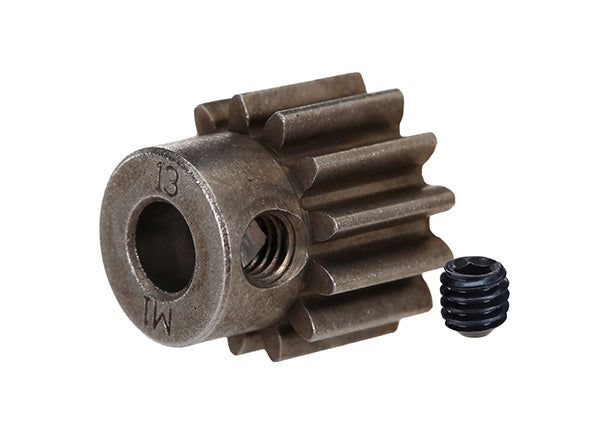 Traxxas 6486 Gear, 13-T pinion (1.0 metric pitch) (fits 5mm shaft)/ set screw - TRA6486